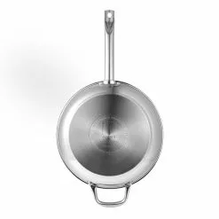 12 in. Stainless Steel Nonstick Frying Pan with Lid by BERGNER 11 12 in. Stainless Steel Nonstick Frying Pan with Lid by BERGNER -Cookware Sales Shop stainless steel skillets bgus10115sts 4f 1000