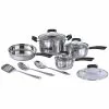 11-Piece Stainless Steel Cookware Set by SPT 1 11-Piece Stainless Steel Cookware Set by SPT -Cookware Sales Shop stainless steel spt pot pan sets hk 1111 64 1000