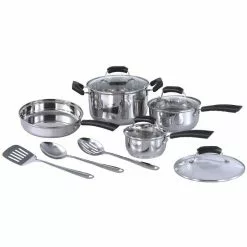 11-Piece Stainless Steel Cookware Set by SPT