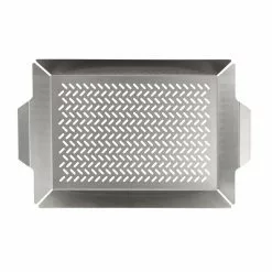 Outdoor Roasting Grill Pan - Large by Tramontina -Cookware Sales Shop stainless steel tramontina grill pans 80905 007ds 4f 1000