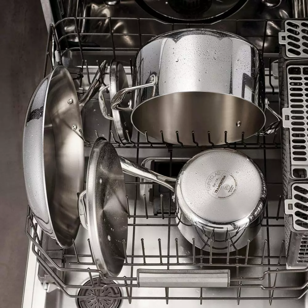 Gourmet Tri-Ply Clad 12 in. Stainless Steel Frying Pan by Tramontina 7 Gourmet Tri-Ply Clad 12 in. Stainless Steel Frying Pan by Tramontina - Image 5