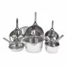 Tigourmet 10-Piece Stainless Steel Cookware Set by True Induction -Cookware Sales Shop stainless steel true induction pot pan sets tigourmet 64 1000