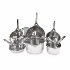 Tigourmet 10-Piece Stainless Steel Cookware Set by True Induction