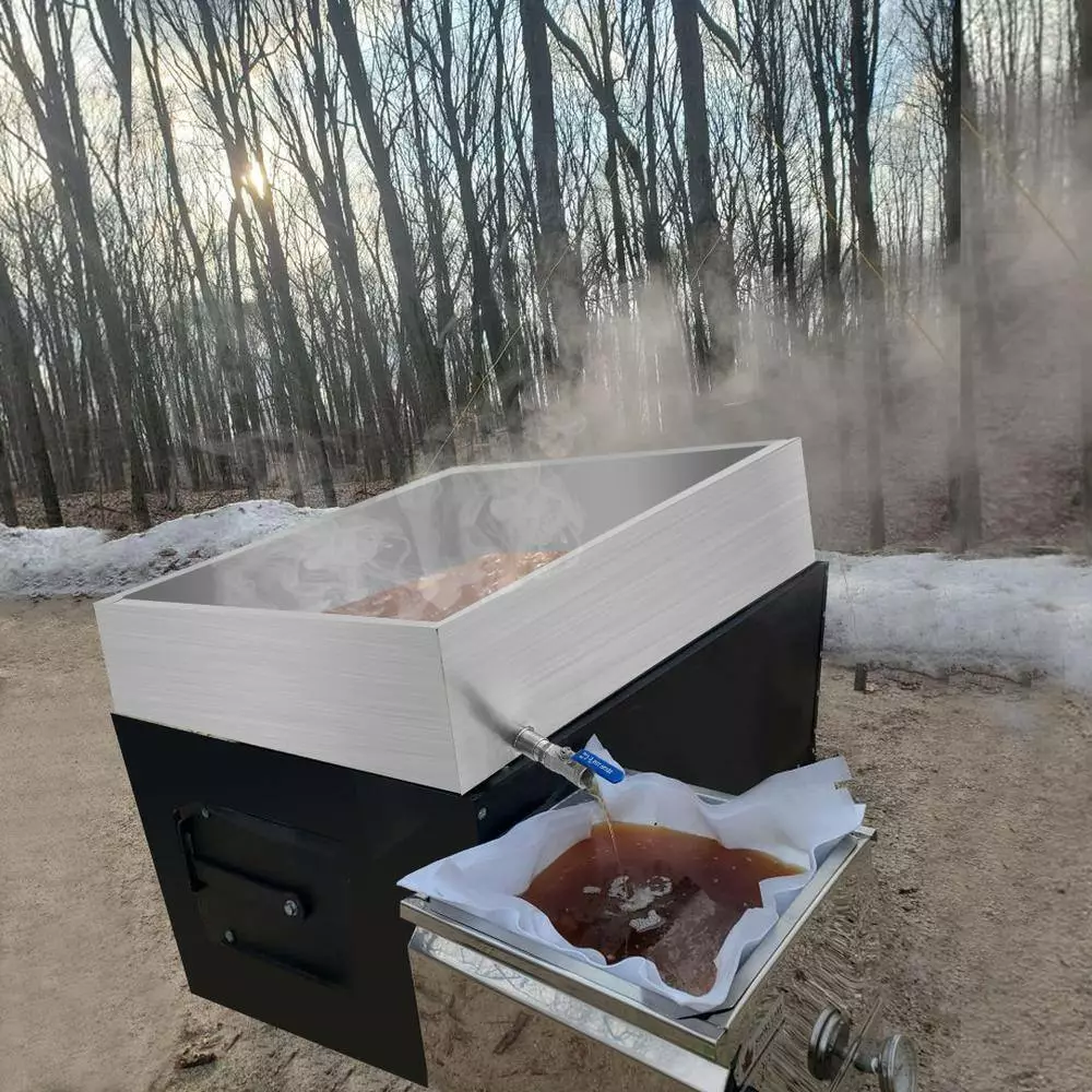 30 in. x 16 in. x 9.5 in. Large Rectangle Pan Maple Syrup 304-Stainless Steel Evaporator Pan for Boiling Maple Syrup by VEVOR 11 30 in. x 16 in. x 9.5 in. Large Rectangle Pan Maple Syrup 304-Stainless Steel Evaporator Pan for Boiling Maple Syrup by VEVOR - Image 9