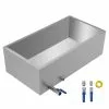 30 in. x 16 in. x 9.5 in. Large Rectangle Pan Maple Syrup 304-Stainless Steel Evaporator Pan for Boiling Maple Syrup by VEVOR 1 30 in. x 16 in. x 9.5 in. Large Rectangle Pan Maple Syrup 304-Stainless Steel Evaporator Pan for Boiling Maple Syrup by VEVOR -Cookware Sales Shop stainless steel vevor pot pan sets zfq16x30000000001v0 64 1000