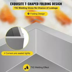 Maple Syrup Evaporator Pan 30 in. x 16 in. x 19 in. Stainless Steel Maple Syrup Boiling Pan with Valve and Thermometer by VEVOR -Cookware Sales Shop stainless steel vevor pot pan sets zfq16x30ysx000001v0 1f 1000