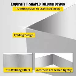 304-Stainless Steel Syrup Pan 24 in. x 18 in. x 6 in. Maple Syrup Evaporator Kit for Boiling Maple Syrup by VEVOR -Cookware Sales Shop stainless steel vevor pot pan sets zfq18x24x60000001v0 1f 1000