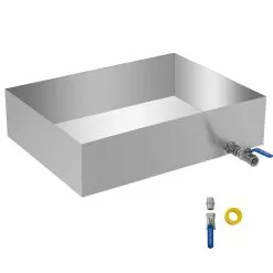 304-Stainless Steel Syrup Pan 24 in. x 18 in. x 6 in. Maple Syrup Evaporator Kit for Boiling Maple Syrup by VEVOR