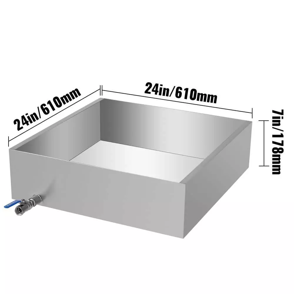 24 in. x 24 in. x 7 in. Maple Syrup Evaporator Pan 304-Stainless Steel Maple Syrup Cooker for Boiling Maple Syrup by VEVOR 10 24 in. x 24 in. x 7 in. Maple Syrup Evaporator Pan 304-Stainless Steel Maple Syrup Cooker for Boiling Maple Syrup by VEVOR - Image 8