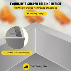 24 in. x 24 in. x 9.4 in. Stainless Steel Sap Evaporator Pan Maple Syrup Boiling Kit with Thermometer and Divided Pan by VEVOR -Cookware Sales Shop stainless steel vevor pot pan sets zfq2x2gb000000001v0 1f 1000