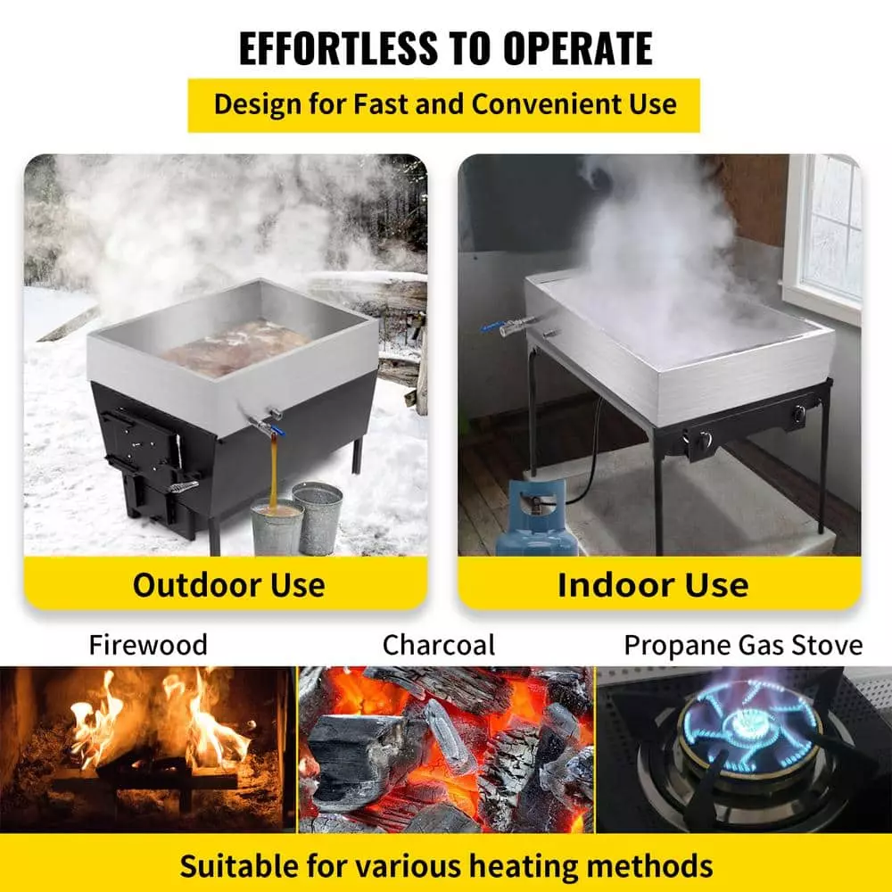 36 in. x 24 in. x 9.5 in. MapleSyrup Boiling Pan with Valve StainlessSteel Maple Syrup CookingPan for Boiling MapleSyrup by VEVOR 8 36 in. x 24 in. x 9.5 in. MapleSyrup Boiling Pan with Valve StainlessSteel Maple Syrup CookingPan for Boiling MapleSyrup by VEVOR - Image 6