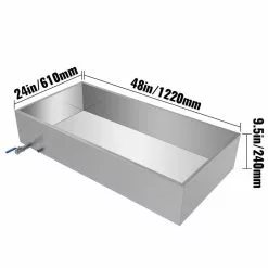 48 in. x 24 in. x 9.5 in. MapleSap EvaporatorPan with Valve StainlessSteel MapleSyrup Cooking Pan for Boiling MapleSyrup by VEVOR 18 48 in. x 24 in. x 9.5 in. MapleSap EvaporatorPan with Valve StainlessSteel MapleSyrup Cooking Pan for Boiling MapleSyrup by VEVOR -Cookware Sales Shop stainless steel vevor stock pots zfq2x400000000001v0 d4 1000