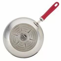 Create Delicious 10-Piece Stainless Steel Cookware Set in Stainless Steel with Red Handles by Rachael Ray -Cookware Sales Shop stainless steel with red handles rachael ray pot pan sets 70413 4f 1000