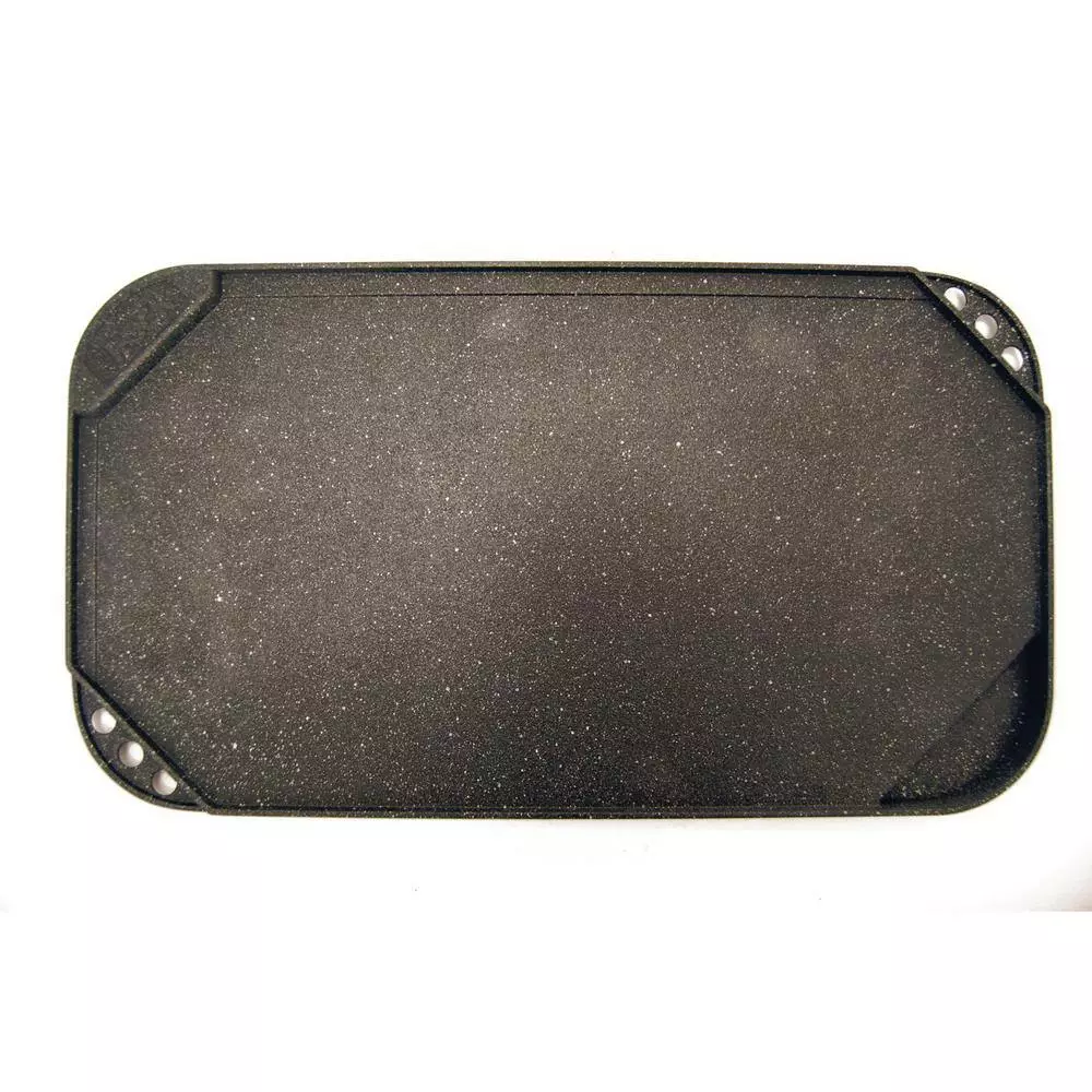 The Rock Aluminum 10.6 in. x 19.5 in. Reversible Grill/Griddle by Starfrit 4 The Rock Aluminum 10.6 in. x 19.5 in. Reversible Grill/Griddle by Starfrit - Image 2