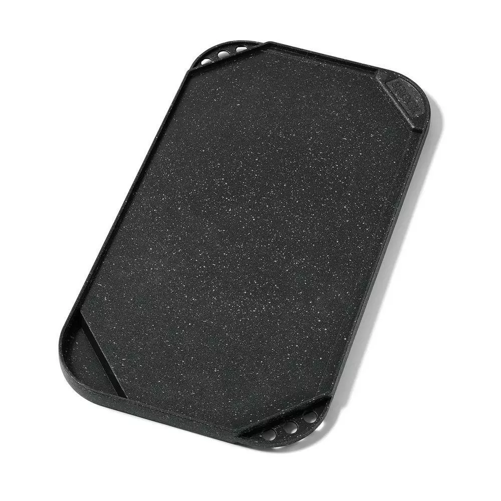 The Rock Aluminum 10.6 in. x 19.5 in. Reversible Grill/Griddle by Starfrit 8 The Rock Aluminum 10.6 in. x 19.5 in. Reversible Grill/Griddle by Starfrit - Image 6