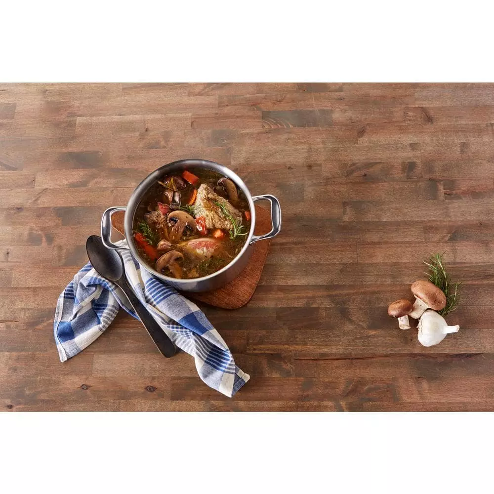 4 qt. Silver Stainless Steel Stock Pot with Lid by NUCU 6 4 qt. Silver Stainless Steel Stock Pot with Lid by NUCU - Image 4