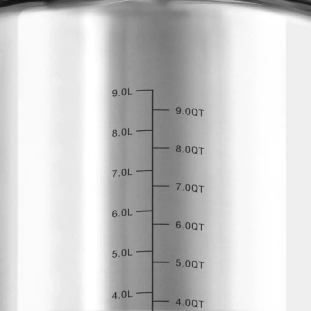 12 qt. Stainless Steel Nonstick Stock Pot with Lid by BERGNER 6 12 qt. Stainless Steel Nonstick Stock Pot with Lid by BERGNER - Image 4