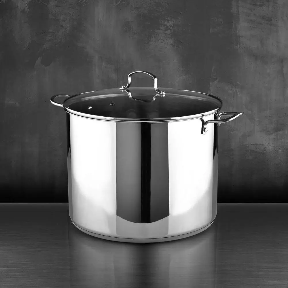 12 qt. Stainless Steel Nonstick Stock Pot with Lid by BERGNER 9 12 qt. Stainless Steel Nonstick Stock Pot with Lid by BERGNER - Image 7