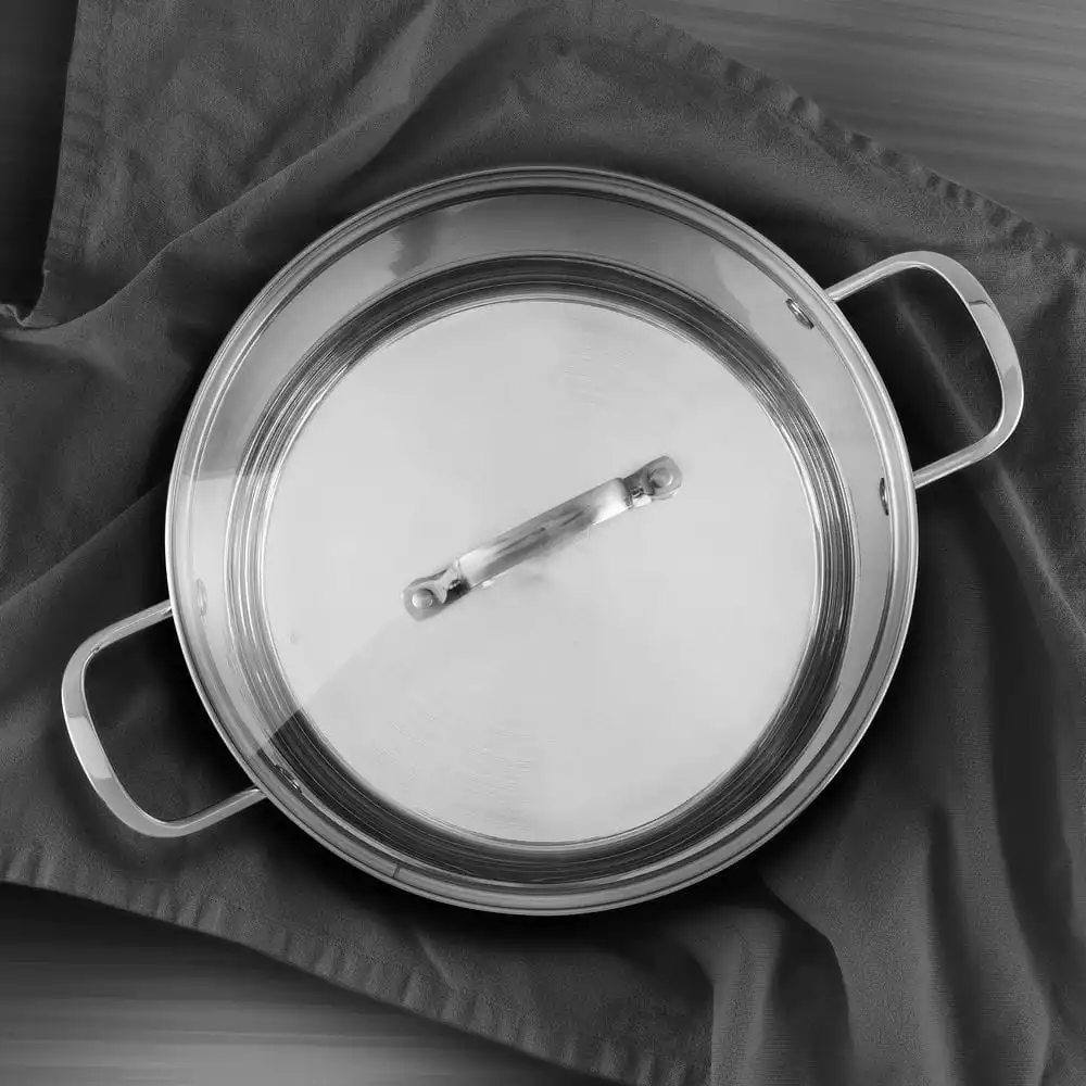 12 qt. Stainless Steel Nonstick Stock Pot with Lid by BERGNER 8 12 qt. Stainless Steel Nonstick Stock Pot with Lid by BERGNER - Image 6