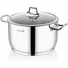 6 qt. Stainless Steel Stock Pot with Glass Lid by CONTEXT 1 6 qt. Stainless Steel Stock Pot with Glass Lid by CONTEXT -Cookware Sales Shop stock pots ctstock6ss 64 1000