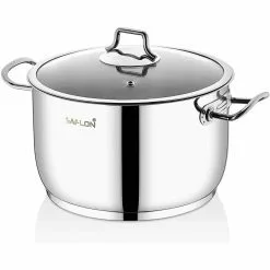 8 qt. Stainless Steel Stock Pot with Glass Lid by CONTEXT