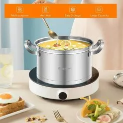 6.2 qt. Stainless Steel Soup Pot with 2-tier 2.8 qt. Steamer Inserts and Lid by WELLFOR 18 6.2 qt. Stainless Steel Soup Pot with 2-tier 2.8 qt. Steamer Inserts and Lid by WELLFOR -Cookware Sales Shop stock pots kc hpy 52003 76 1000