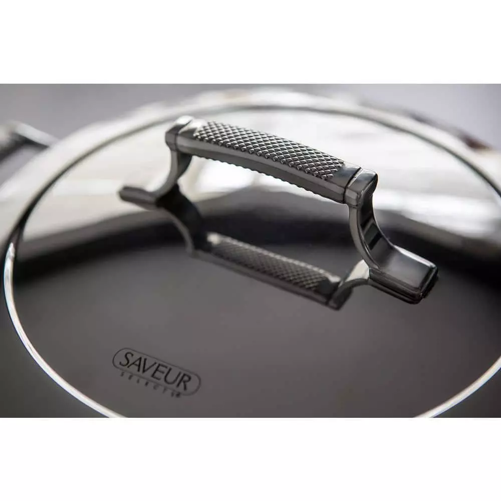 6 qt. Tri-Ply Stainless Steel Stock Pot with Lid by SAVEUR SELECTS 6 6 qt. Tri-Ply Stainless Steel Stock Pot with Lid by SAVEUR SELECTS - Image 4