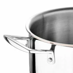 5CX 3.5 qt. Stainless Steel Copper Core Soup Pot with Glass Lid by MasterPRO -Cookware Sales Shop stock pots mpus10182stsms 44 1000