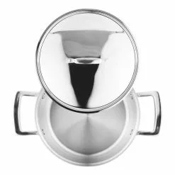 5CX 3.5 qt. Stainless Steel Copper Core Soup Pot with Glass Lid by MasterPRO -Cookware Sales Shop stock pots mpus10182stsms 4f 1000