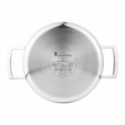 5CX 3.5 qt. Stainless Steel Copper Core Soup Pot with Glass Lid by MasterPRO -Cookware Sales Shop stock pots mpus10182stsms 76 1000