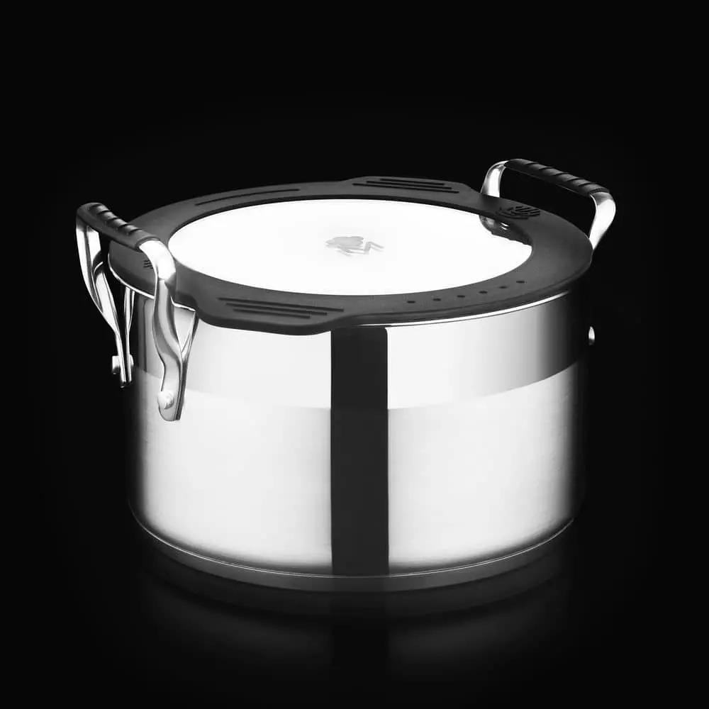 Nesting Stainless Steel Collection 3.6 qt. Covered Stock Pot by MasterPRO 4 Nesting Stainless Steel Collection 3.6 qt. Covered Stock Pot by MasterPRO - Image 2