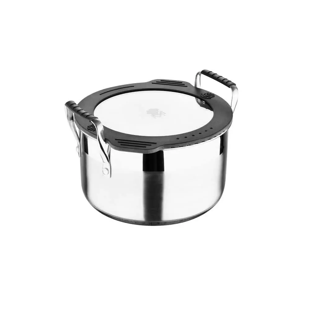 Nesting Stainless Steel Collection 3.6 qt. Covered Stock Pot by MasterPRO 3 Nesting Stainless Steel Collection 3.6 qt. Covered Stock Pot by MasterPRO