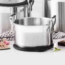 Nesting Stainless Steel Collection 3.6 qt. Covered Stock Pot by MasterPRO 13 Nesting Stainless Steel Collection 3.6 qt. Covered Stock Pot by MasterPRO -Cookware Sales Shop stock pots mpus10206sts 66 1000