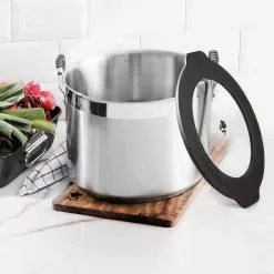 Nesting Stainless Steel Collection 7.3 qt. Covered Stock Pot by MasterPRO -Cookware Sales Shop stock pots mpus10207sts 66 1000