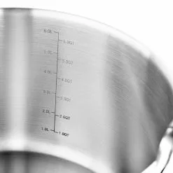 Nesting Stainless Steel Collection 7.3 qt. Covered Stock Pot by MasterPRO -Cookware Sales Shop stock pots mpus10207sts fa 1000