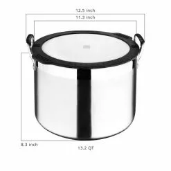 Nesting Stainless Steel Collection 13.2 qt. Covered Stock Pot by MasterPRO -Cookware Sales Shop stock pots mpus10208sts c3 1000