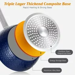 1.5 qt. Blue Ceramics Small Soup Pot Round Nonstick Saucepan with Lid by cadeninc 12 1.5 qt. Blue Ceramics Small Soup Pot Round Nonstick Saucepan with Lid by cadeninc -Cookware Sales Shop stock pots rain lqd12 hpeg 4f 1000