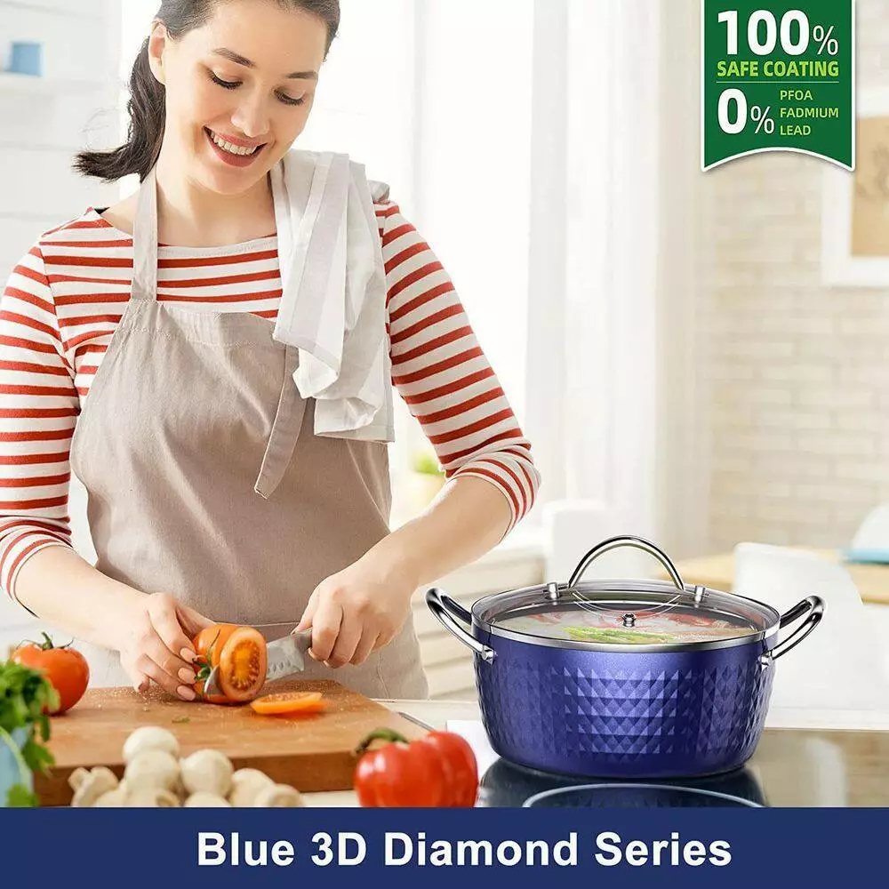 3.7 qt. Ceramics Cooking Soup Pot Small Round Nonstick Soup Pot with Lid by cadeninc 10 3.7 qt. Ceramics Cooking Soup Pot Small Round Nonstick Soup Pot with Lid by cadeninc - Image 8