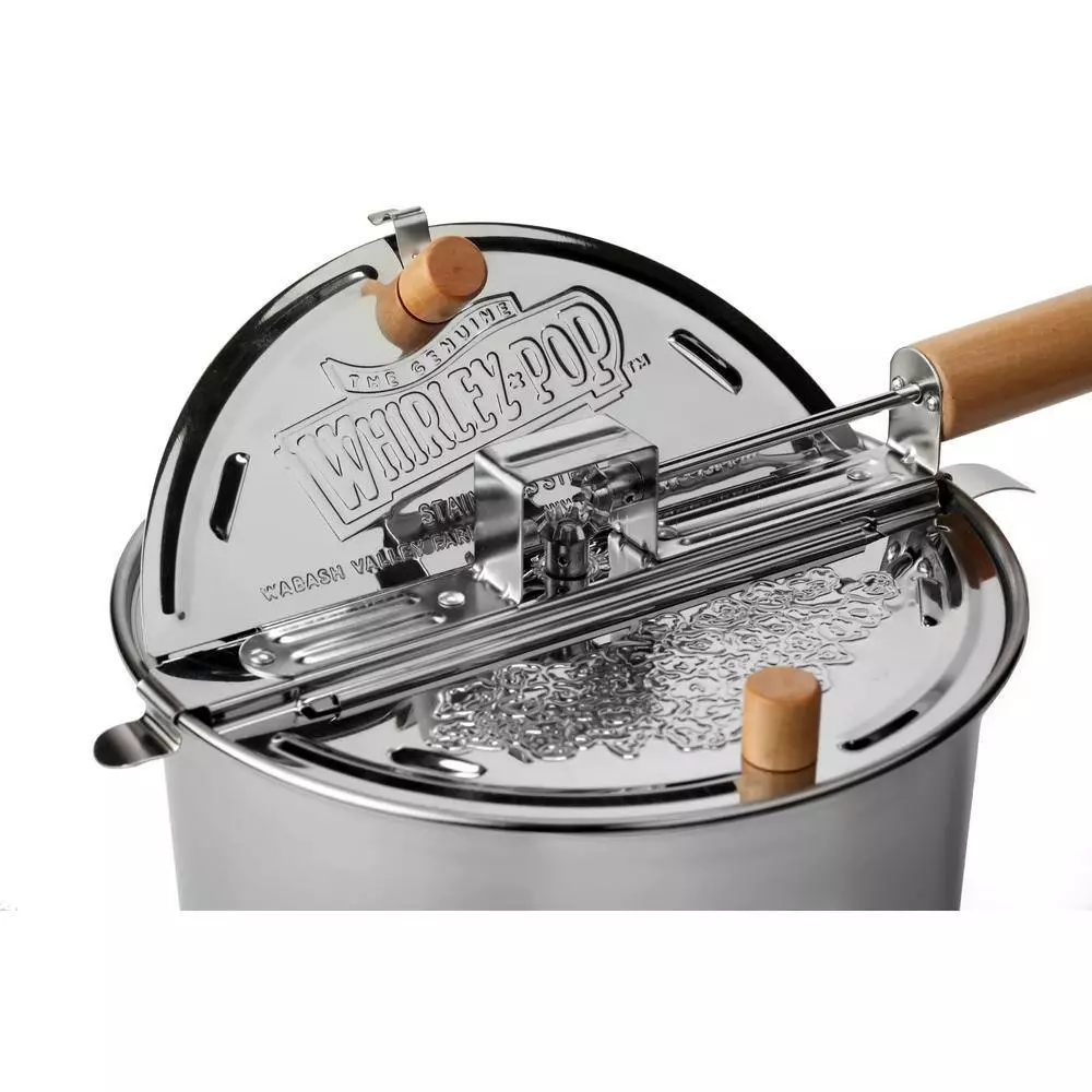 6 qt. Stainless Steel Stovetop Popcorn Popper with All-Inclusive (5-Pack) by Whirley Pop 5 6 qt. Stainless Steel Stovetop Popcorn Popper with All-Inclusive (5-Pack) by Whirley Pop - Image 3