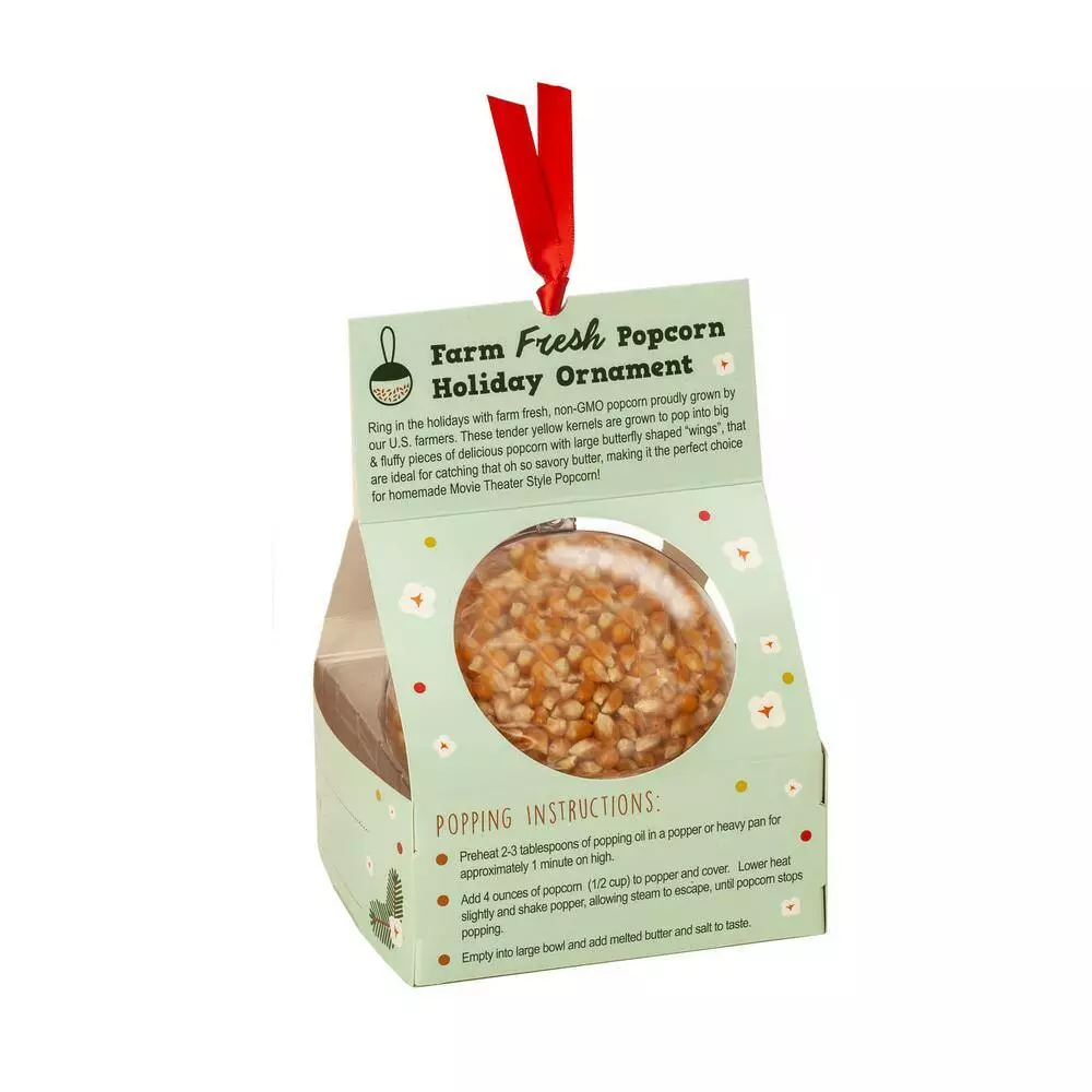 6qt. Aluminum Red Stovetop Popcorn Popper with Holiday Popcorn Ornament by Whirley-Pop 7 6qt. Aluminum Red Stovetop Popcorn Popper with Holiday Popcorn Ornament by Whirley-Pop - Image 5