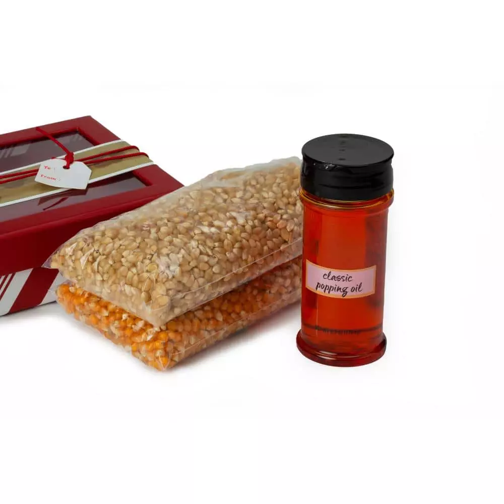 6 qt. Aluminum Stovetop Popcorn Popper with Festive and Savory Popcorn Essentials Set by Whirley-Pop 6 6 qt. Aluminum Stovetop Popcorn Popper with Festive and Savory Popcorn Essentials Set by Whirley-Pop - Image 4