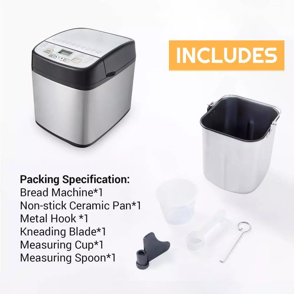 1.5 qt. Stainless Steel Pro Bread Machine Pressure Cooker Bakeware with Recipe Book by SYBO 4 1.5 qt. Stainless Steel Pro Bread Machine Pressure Cooker Bakeware with Recipe Book by SYBO - Image 2