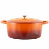 Artisan 7 Qt. Oval Enameled Cast Iron Dutch Oven with Lid by Crock-Pot -Cookware Sales Shop sunset orange crock pot dutch ovens 985100761m 64 1000