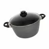 Swiss Titan 8.5 qt. Titanium Nonstick Stock Pot in Gray with Glass Lid by Swiss Diamond 1 Swiss Titan 8.5 qt. Titanium Nonstick Stock Pot in Gray with Glass Lid by Swiss Diamond -Cookware Sales Shop swiss diamond stock pots st6128c 64 1000
