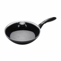 11 in. Induction Edge Stir Fry Pan with Lid by Swiss Diamond