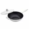 Stainless Steel Wok with Lid by Swiss Diamond