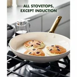 Reserve 2-Piece Heathy Ceramic Nonstick 10" and 12" Frying Pan Set in Taupe by GreenPan -Cookware Sales Shop taupe greenpan pot pan sets cc005209 001 44 1000