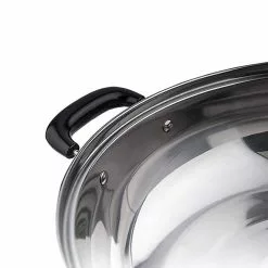11 in./28 cm 4 qt. Stainless Steel Shabu Hot Pot with Divider and 3-Ladles by Tayama -Cookware Sales Shop tayama stock pots tg 28cr 44 1000