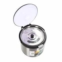 7 qt. Stainless Steel Energy-Saving Thermal Cooker Stock Pot in Black by Tayama -Cookware Sales Shop tayama stock pots txm 70cfzr 44 1000