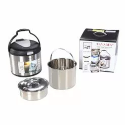 7 qt. Stainless Steel Energy-Saving Thermal Cooker Stock Pot in Black by Tayama -Cookware Sales Shop tayama stock pots txm 70cfzr 76 1000